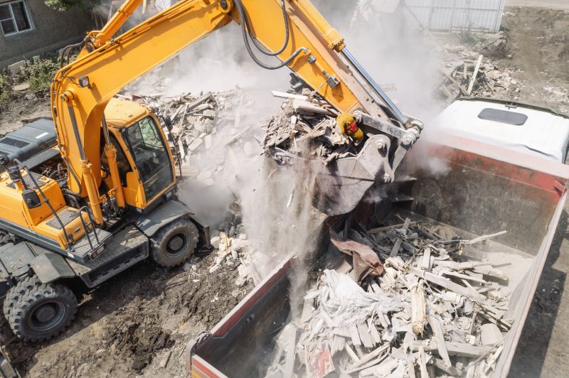 Demolition Equipment in Use